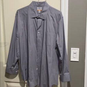 Dress Shirt , Grey , New , 18.5